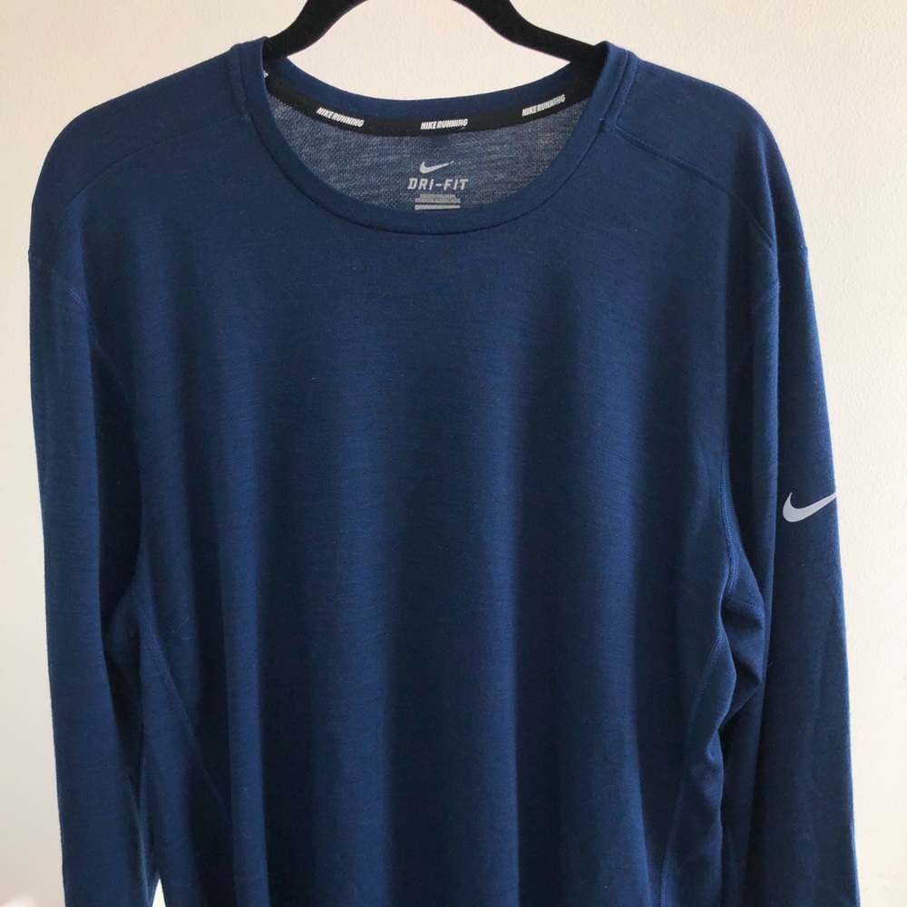 Long sleeve Nike running shirt.